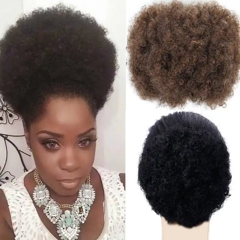 8inch Curly Synthetic Hair Chignon With Two Plastic Combs Hair
