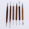 6pcs Polymer Clay Tools Pottery Ceramics Ribbon Sculpting Tools Set Pottery Clay Sculpture Caving Scraper Craft Modelling Tools ► Photo 3/6