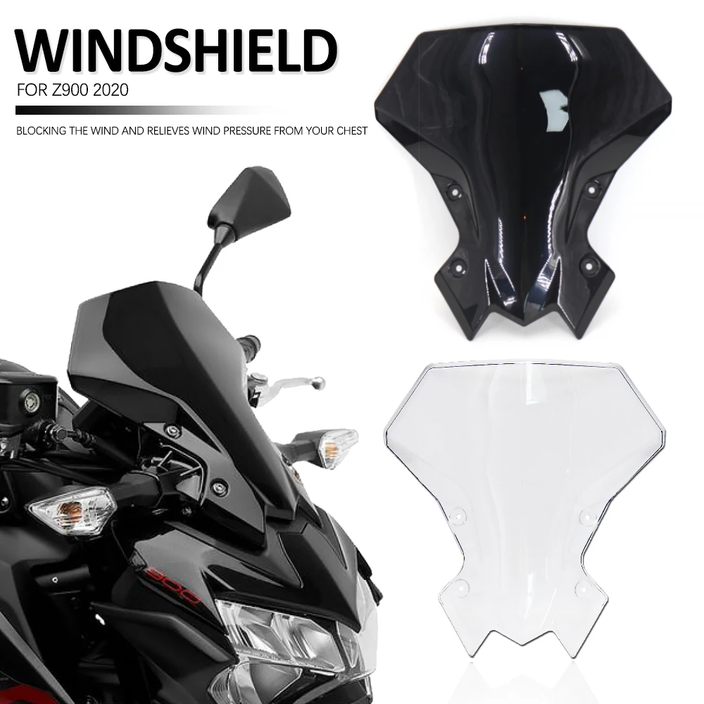 

Ветровое стекло для мотоциклов, защита для лобового стекла, фотоэкран для мотоциклов Kawasaki Z900 Z650 Z 900 650 2020 - 2023
