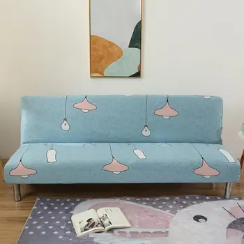 

No Armrest Elastic Sofa Cover All-inclusive Stretch Slipcover Universal Couch Cover Sofa Towel Bed Cover Bed Fitted Sheet
