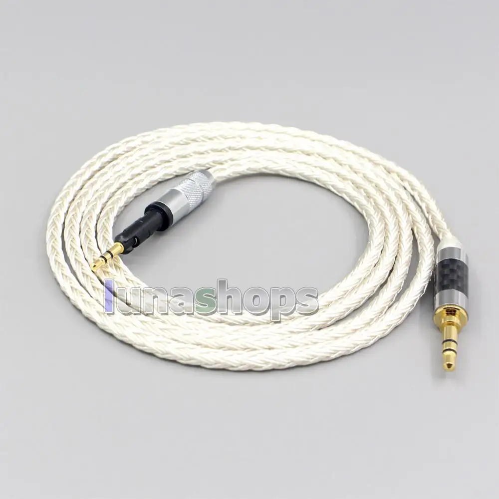 LN007213 16 Core OCC Silver Plated Headphone Earphone Cable For Sennheiser HD6 HD7 HD8 MIX DJ HD595 Headphone Headset