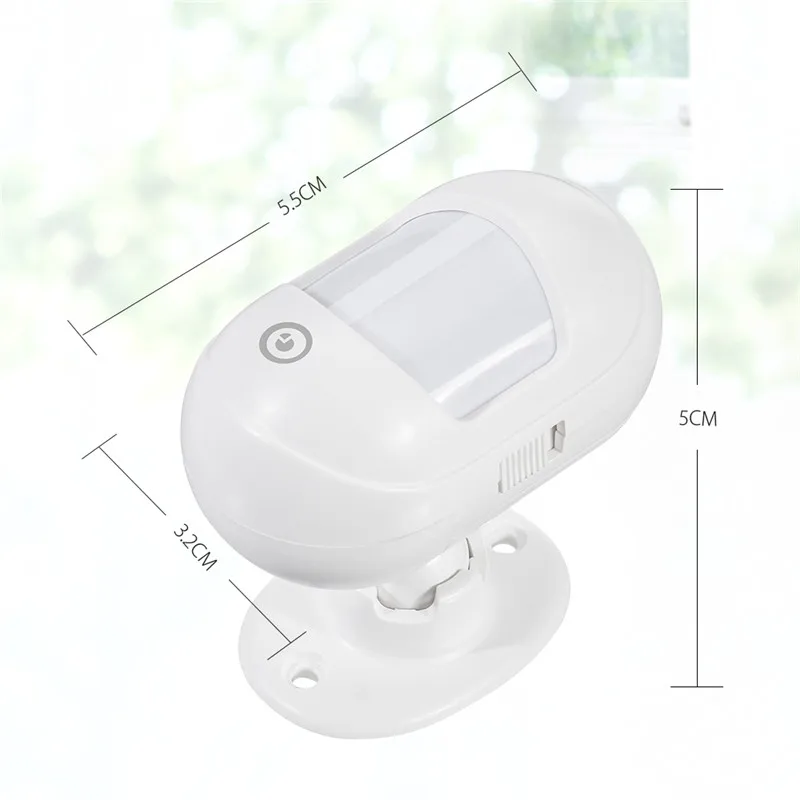 DIGOO DG-ZXP21 мини 433 МГц беспроводной инфракрасный датчик обнаружения PIR 360 Вращающийся совместим с HOSA Хама охранной сигнализации