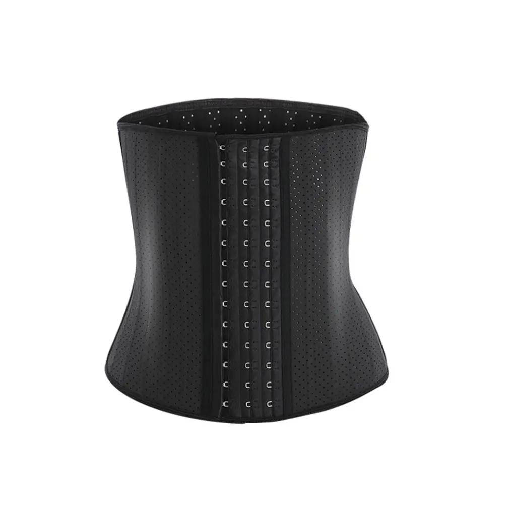 

Women Slimming Belt Sports Fitness Waist Support Brace Breathable Metal Frame Mesh Waist Protector Belt Hot Shapers 14 hook