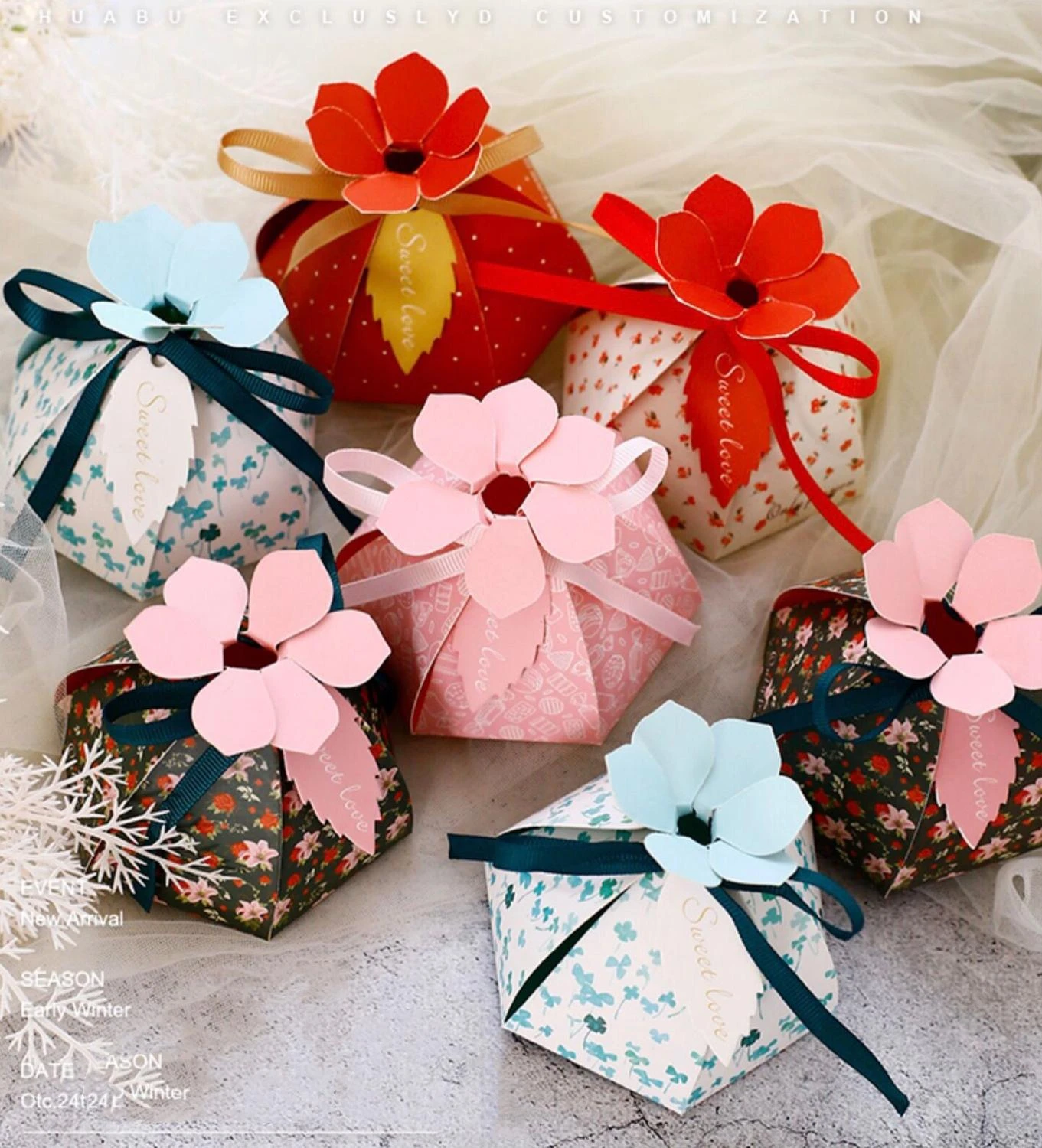 flower candy bags
