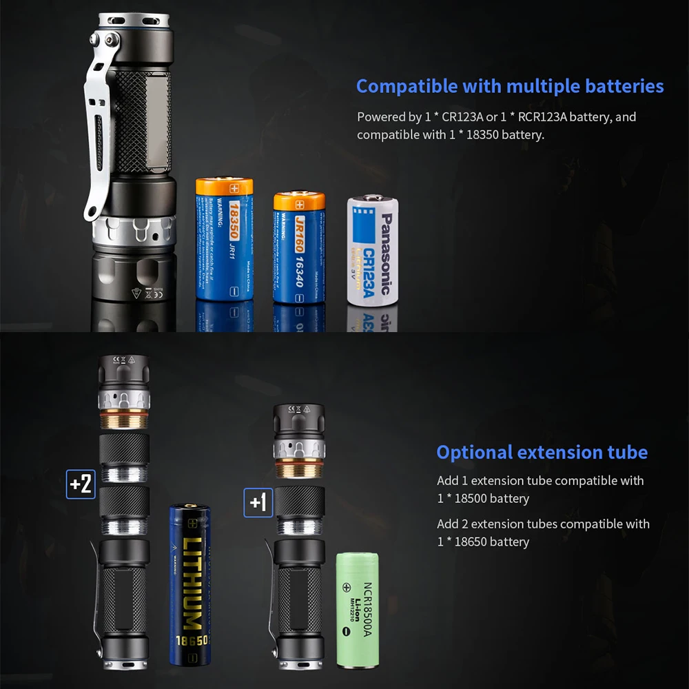 Escurecimento sem Passo Pesca com Bateria Luz para Caminhada Jetfeixe-lanterna Tática Cree Led Micro Usb 18350 Rrt01 Xpl 4 Jetfeixe-lanterna tática rrt01, cree xpl, led, escurecimento