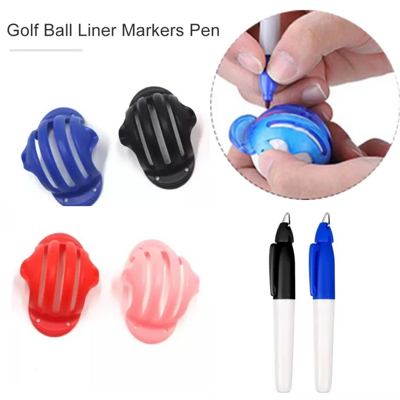 

1PC Golf Ball Alignment Line Marker Marks Tool Template Draw Mark Positioning Ball Clip Template Alignment Putting Putt Liner