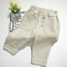 Новинка года; сезон осень; детские брюки; брюки для мальчиков Детские тканые универсальные повседневные брюки