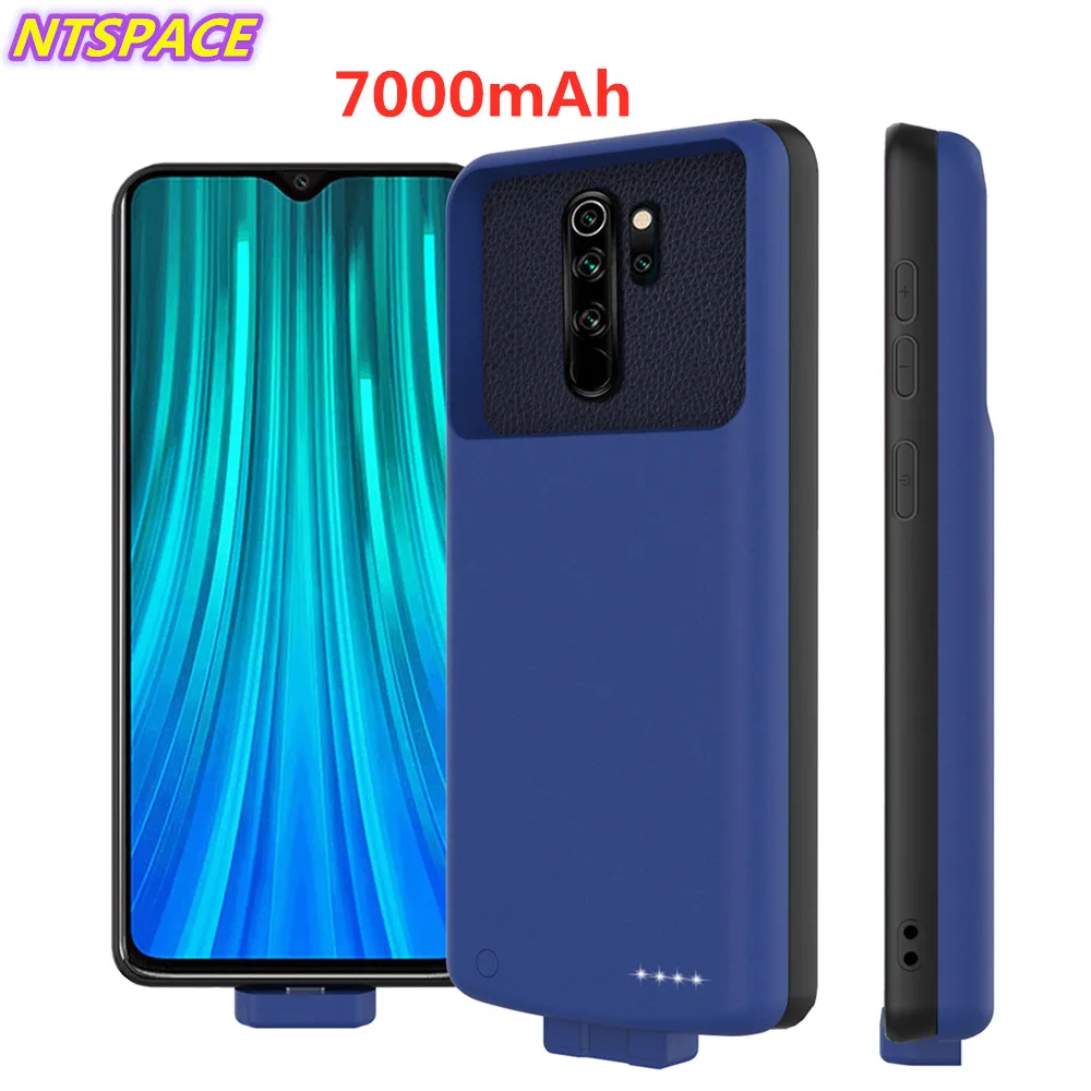 7000 мАч портативный Power Bank чехол для телефона Redmi Note 8 Pro батарея резервного