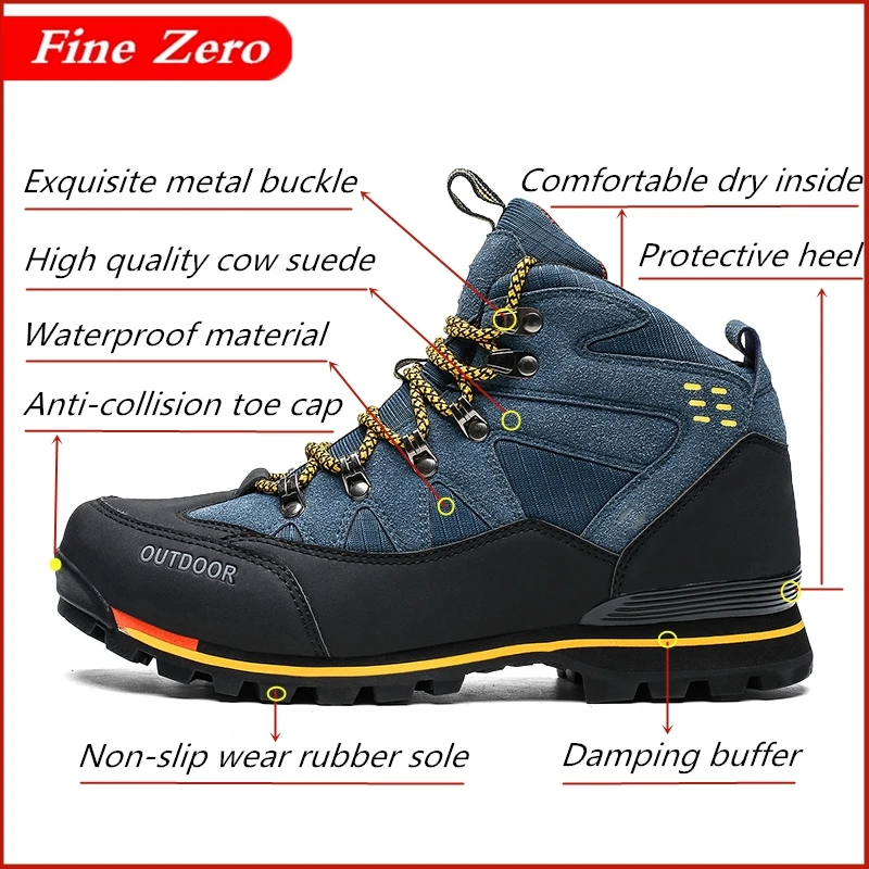 Tanie Nowe męskie buty męskie gumowe walki kostki buty robocze bhp rozmiar 39 46 jesienne zimowe buty śnieżne trampki sportowe męskie buty sportowe