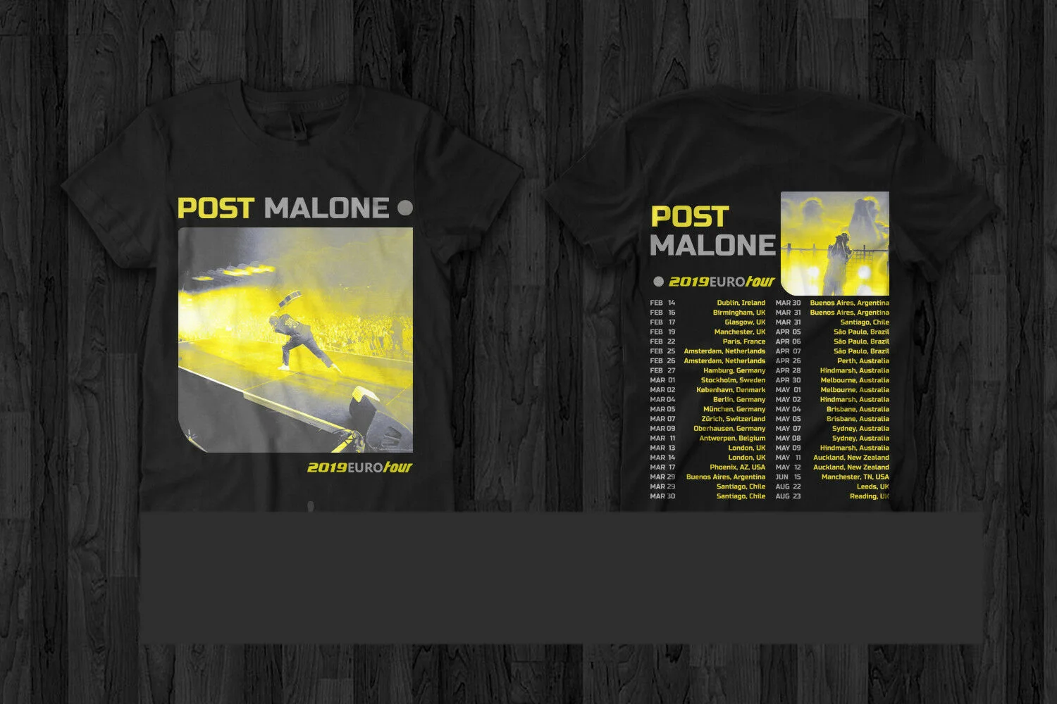 Post Malone 2019 Euro Tour Merch 
