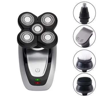 

5 in 1 Electric Shaver 5-headed Shaving IPX6 Waterproof Multifunction Razor Ultra-precision Hair Clippers Nose Hair Trimmer