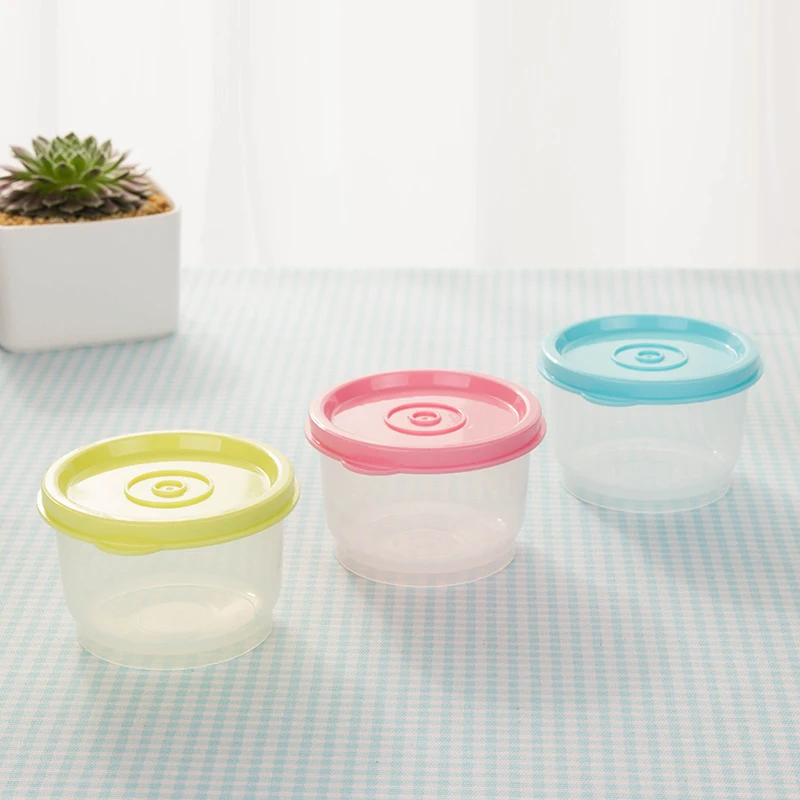 

10pcs High quality round small yogurt cup household seal food box 160ml ice cream pudding jelly dessert packaging cups with lids