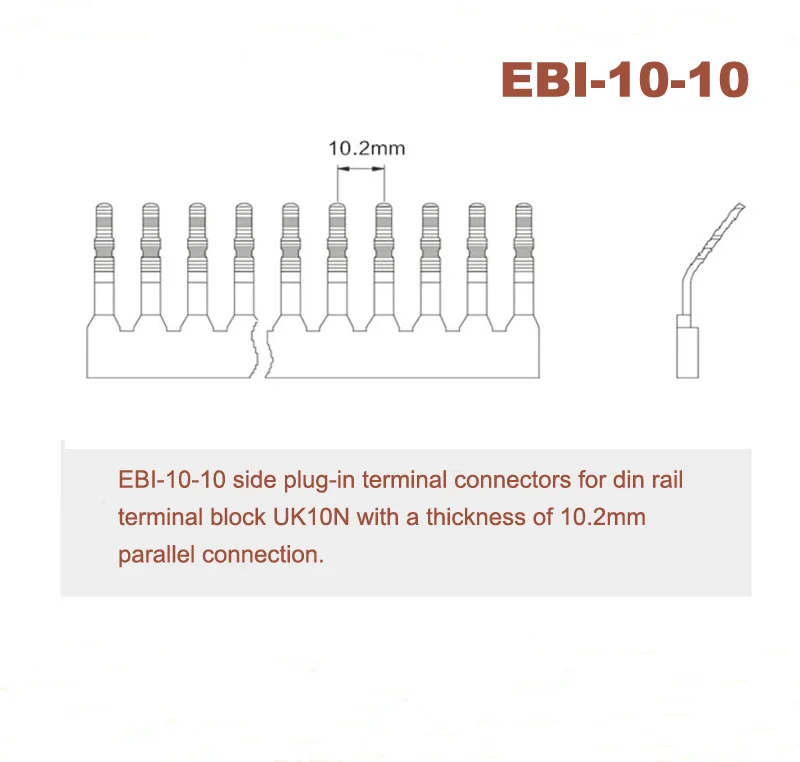 EBI-10-10 pitch 10.2mm