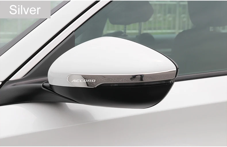 Автомобильные зеркала заднего вида из нержавеющей стали, Накладка для Honda Accord 10th, внешние аксессуары