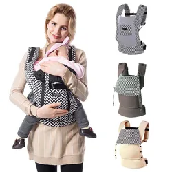 Porte bébé ergonomique, sac à dos pour nouveau né, kangourou, en coton, face avant et arrière 