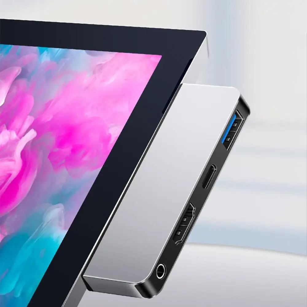 USB C концентратор USB 3,0 HDMI 3,5 мм аудио адаптер для поверхности Go Pro 6 мульти USB-C type C концентратор USB разветвитель