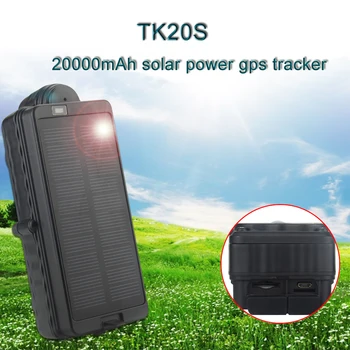 

GPS TK20S solar sun powered gps tracker with Offline logger GPS Locator for vehicle container Magnetic Solar Panel GPS Tracker