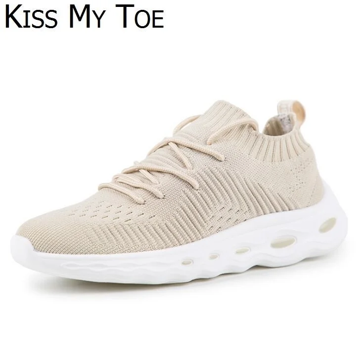 New 2019 Spring Casual Elastic Fly Mesh Breathable Sneakers Chaussure Femme Sport Flat Platform Shoes For Women Zapatos Mujer | Обувь