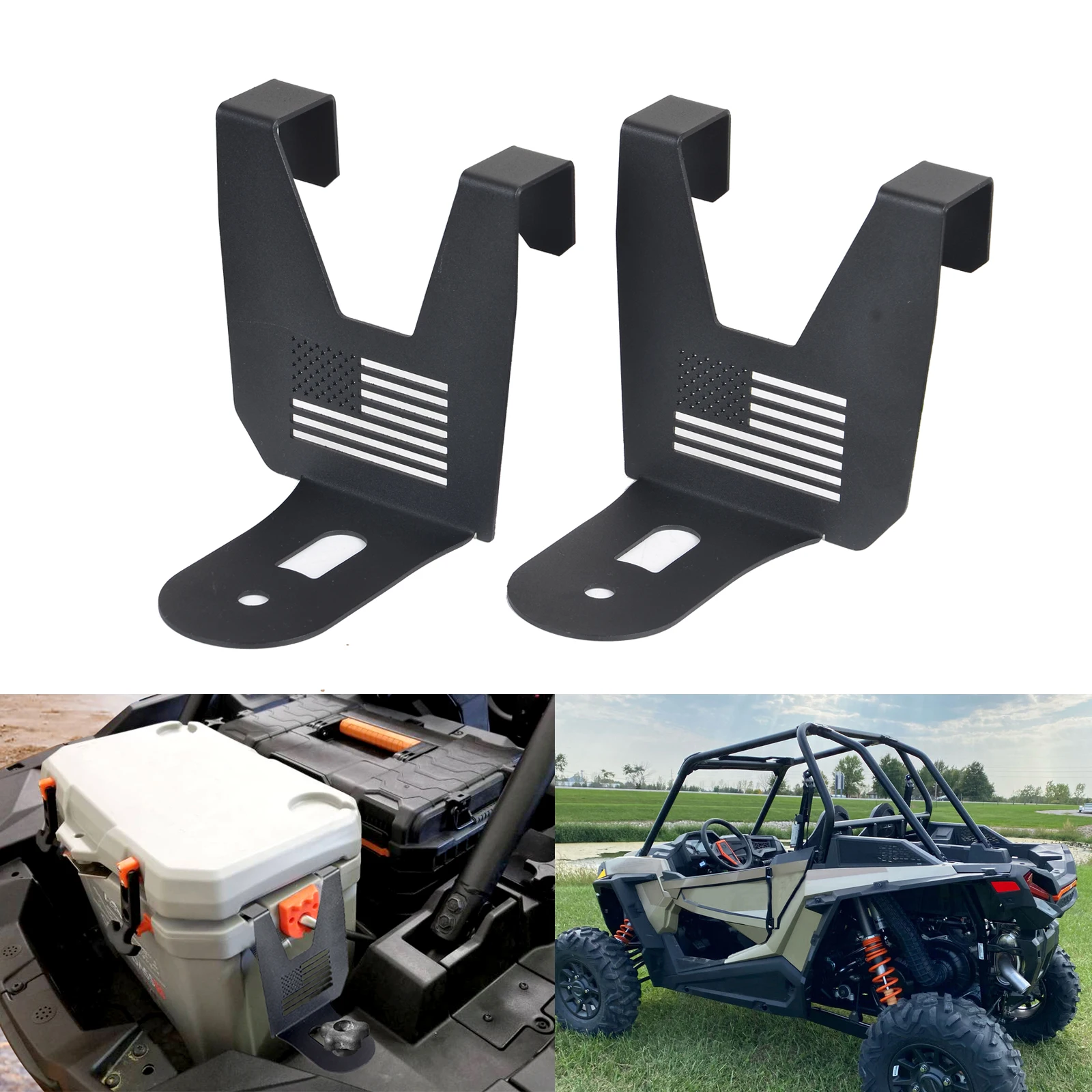 Accessories Rzr Cooler Mounting Brackets, Rust Resistant Cooler Mount