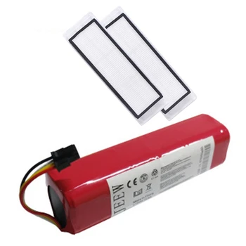 

Rechargeable for Xiaomi Mijia Robot Battery + 2Pcs HEPA Filter 14.4V 5600MAh Robot Vacuum Cleaner Accessories Parts