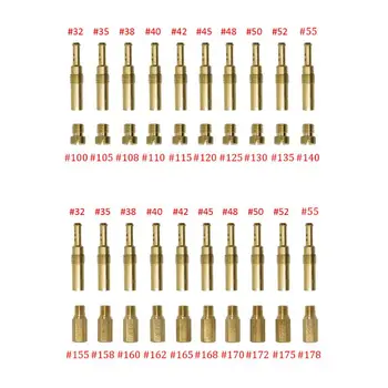 

20 Pcs Carburetor Main Jet Kit with Slow/Pilot Jet Set Replacement for GY6 CVK