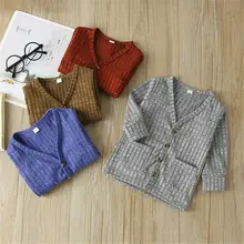 Носки для новорожденных, детские свитера для мальчиков девочек вязаные кофточки с рисунком в виде куртка свитера детский топ для маленьких девочек Зимняя одежда Демисезонный От 6 месяцев до 3 лет