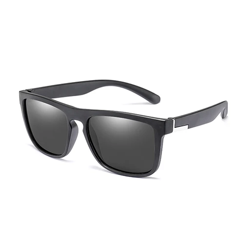 C02BlackSmoke Fashion Polarized Men Sunglasses Classic Sun Glasses for Men Retro Black Frame Square Driving Eyewear Goggle Oculos de solPL1031 - Цвет линз: C02BlackSmoke