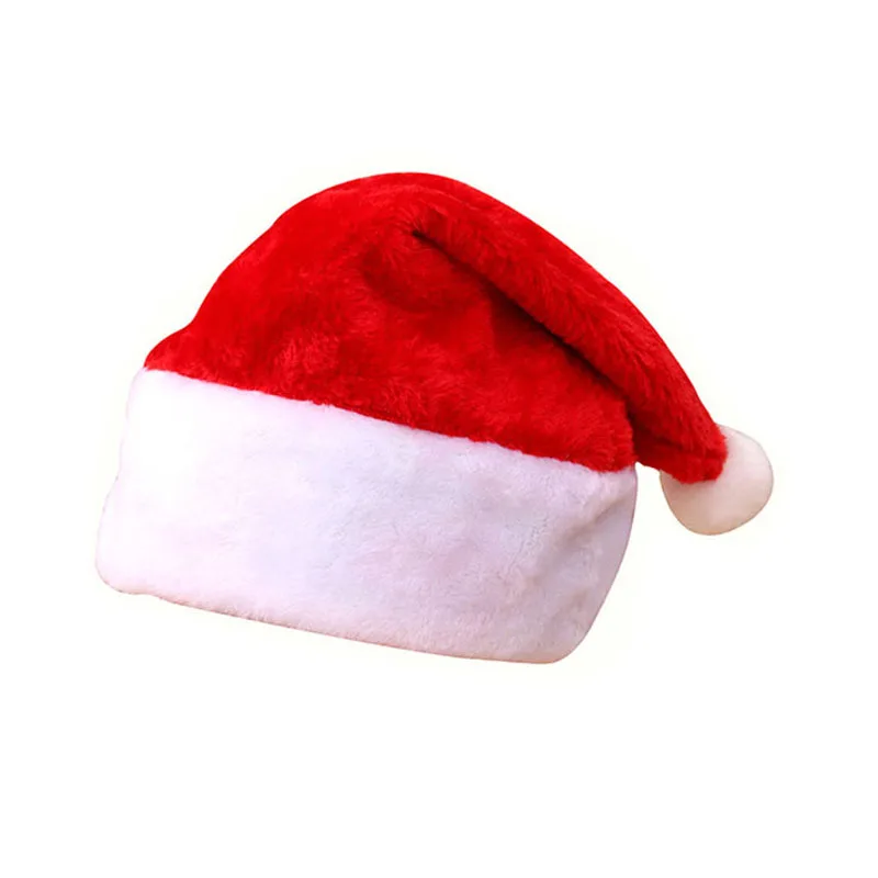 

Red Santa Claus Hats for Women Men Winter Christmas Party Hats Adult Cartoon Snowman Elk Caps Elderly Lady New Year Decoration