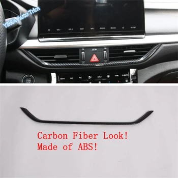 

Lapetus Auto Styling Central Air AC Outlet Vent Strip Kit Cover Trim Fit For Kia Forte / Cerato / K3 2019 2020 Carbon Fiber ABS