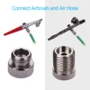 9pcs Airbrush Adapter Kit Multi-Size Fitting Connector Set for airbrush air hose Compatible with Badger Paasche Airbrush 5