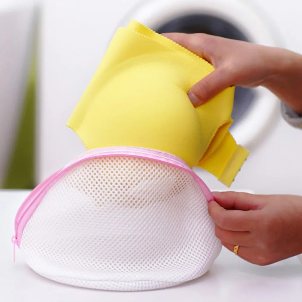 1Pc Superior quality Laundry Mesh Net Bag Lingerie Bra Underwear Delicate Clothes Socks Washing Zippered Stylish fashion