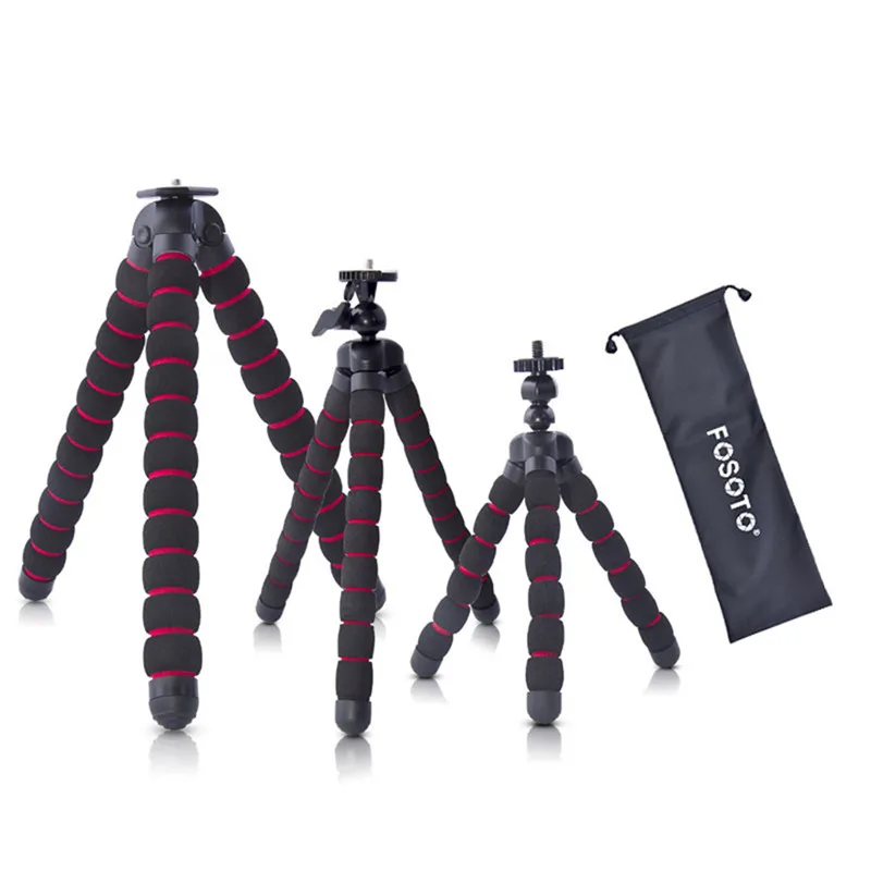 Fosoto Octopus Tripods Spider Mini Flexible Camera Tripod For
