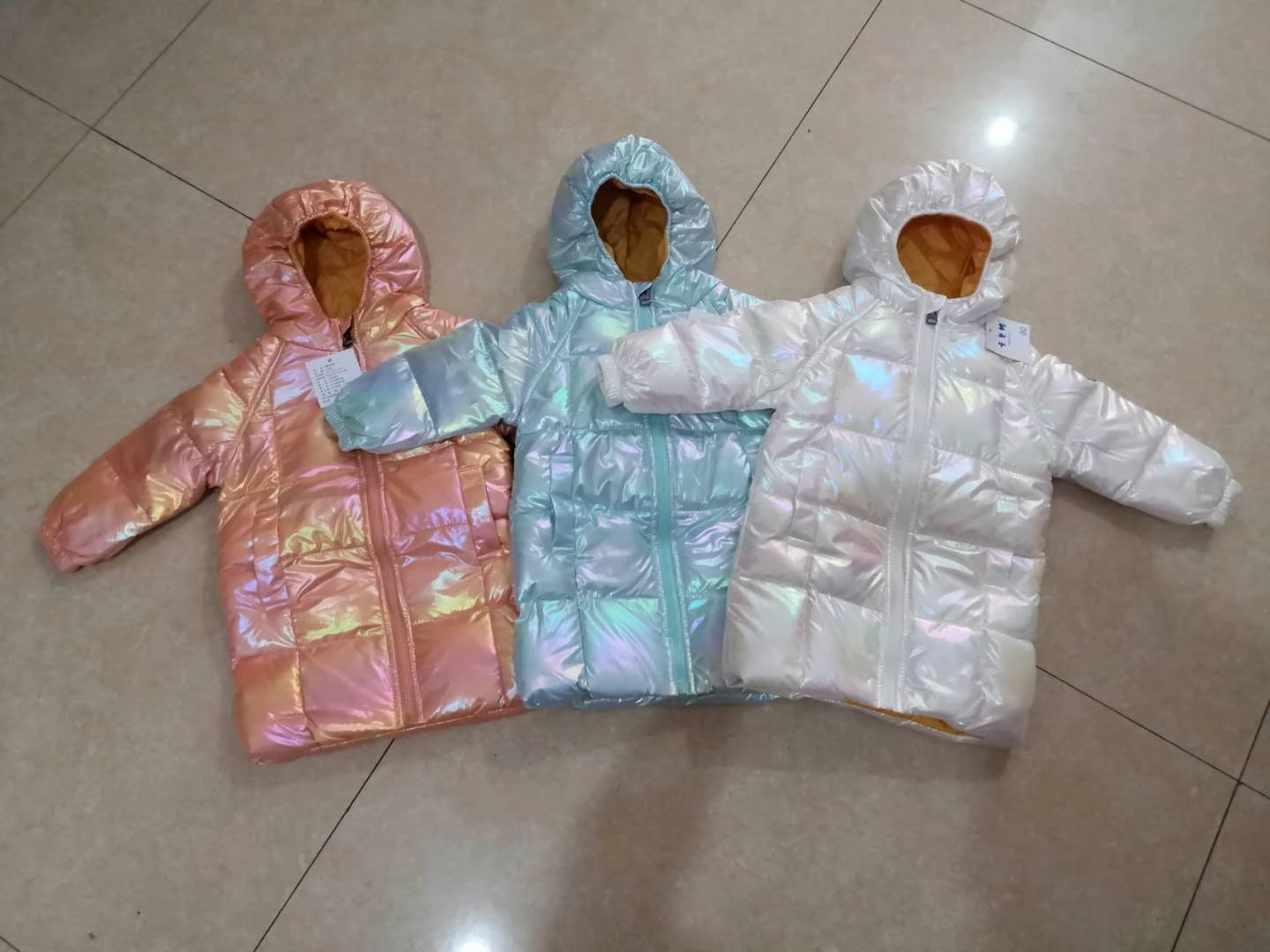 Children Girl Down Jackets Winter Baby Long Coat Boys Fashion Glossy Jackets Kids Outfit 3 4 5 6 7 8 years old