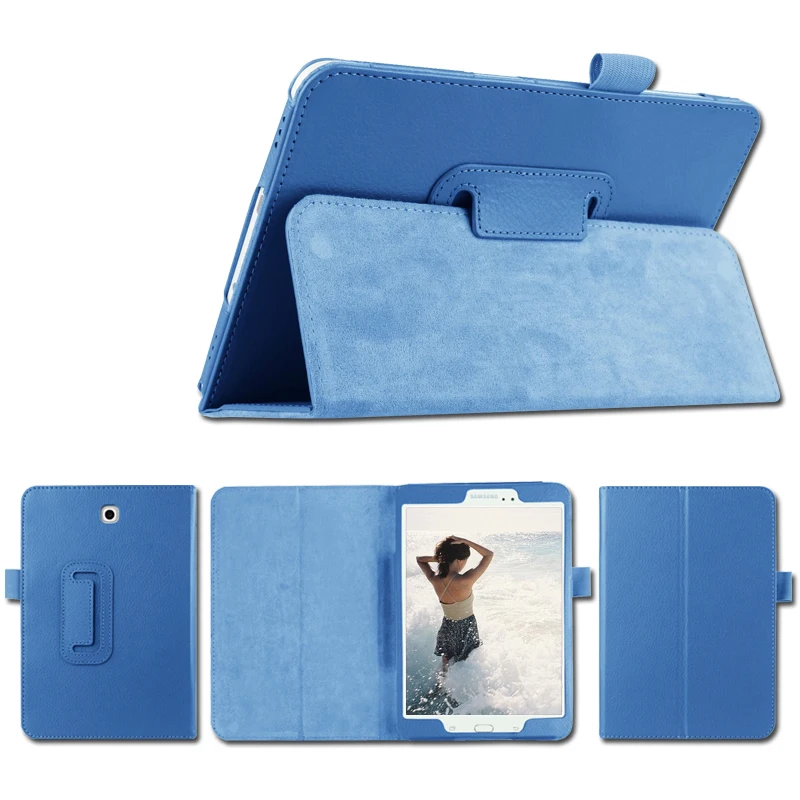 

For Samsung Galaxy Tab S2 9.7" Tablet SM-T810 T813 T815 T819 SMART Case Litchi Pattern PU Leather Cover Slim Protective shell