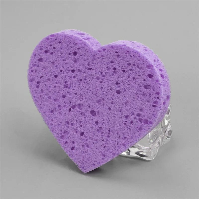 

Dry Wet Amphibious Makeup Foundation Sponge Blender Puff Powder Smooth Puff Heart-shaped Makeup Remover Sponge Wood Pulp Cotton