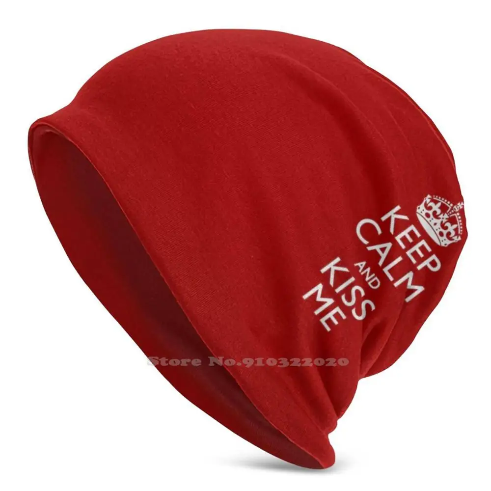 Keep Calm And Kiss Me Uomo Donna Bambino Berretti Cappelli Lavorati A Maglia Autunno Inverno Keep Calm Carry On Keep Calm Crown San Valentino