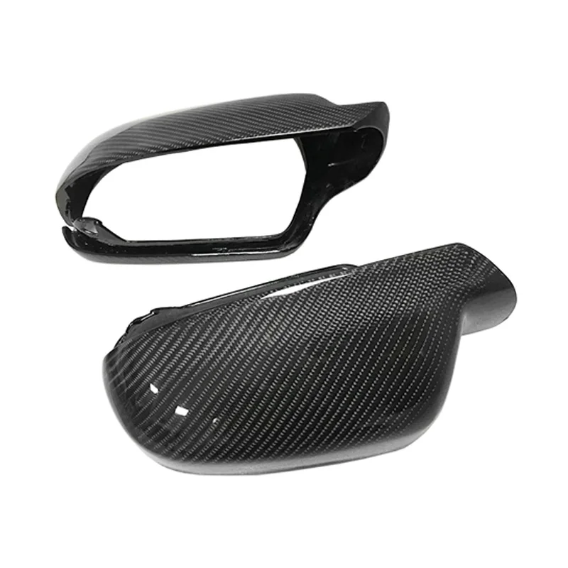 Mirror Cover Replacement For Audi B8.5 A3 2010-2013 A4 A5 S5 RS3 RS4 RS5 Carbon Fiber Mirror Caps OEM Fitment Housing