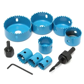 

11pcs Hole Saw Bit Kit Holesaw Wood Sheet Metal Plastic Set High Carbon Steel