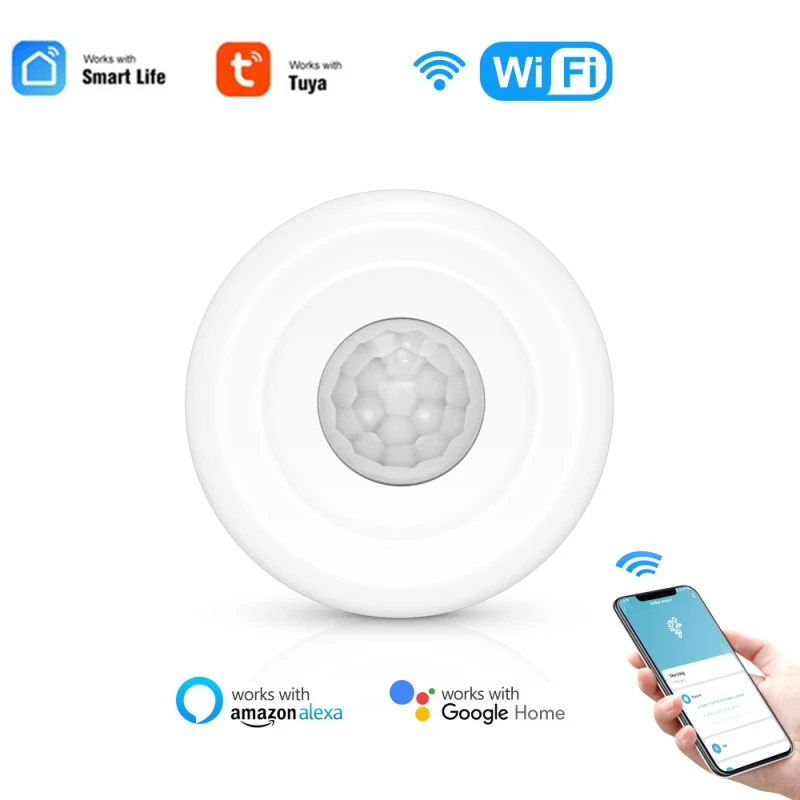 

Tuya Wifi Anti-theft Alarm Smart Home PIR Human Body Sensor Tuya Smart Chandelier Infrared Detector Remote Control Home Security