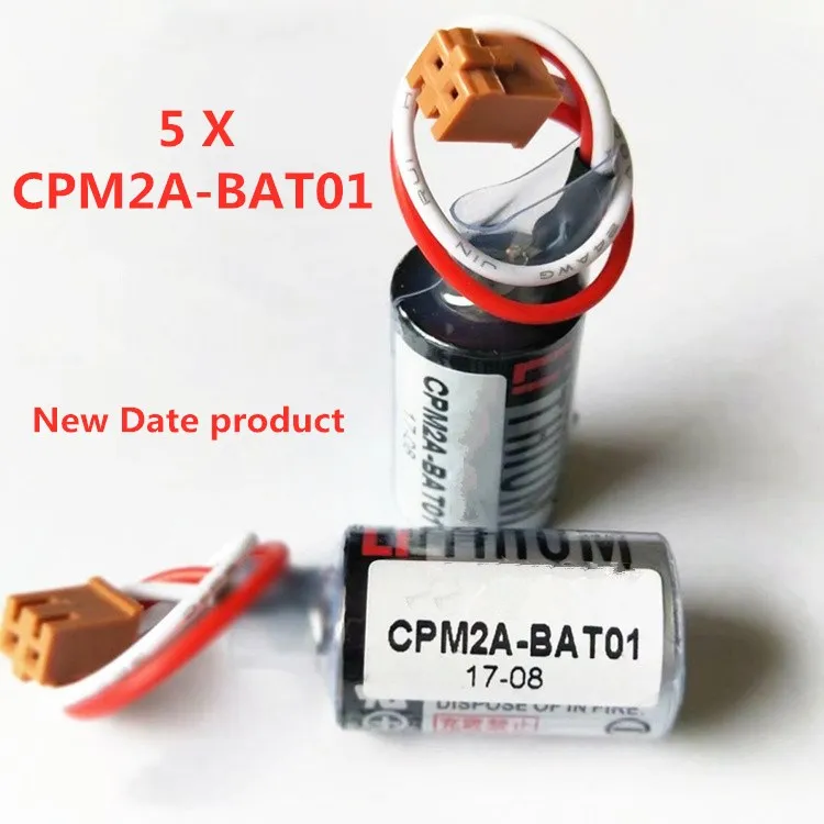 5 шт. батареи ER3V JZSP-BA01 CPM2A-BAT01 3,6 V PLC батарея с разъемом
