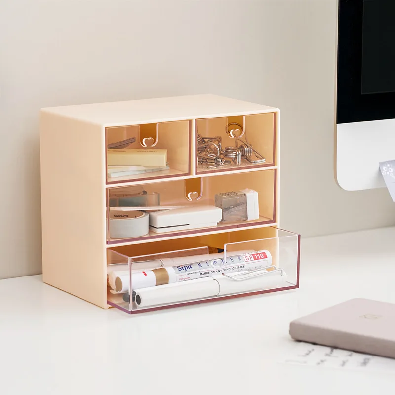 

Xiaomi Jordan&Judy Cosmetic Storage Box Plastic Desktop Drawer Dressing Table Skin Care Jewelry Storage Rack