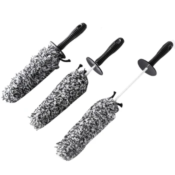 

Mjjc Brand Microfiber Wheel Detailing Cleaning Brush 3 Pieces Kit With