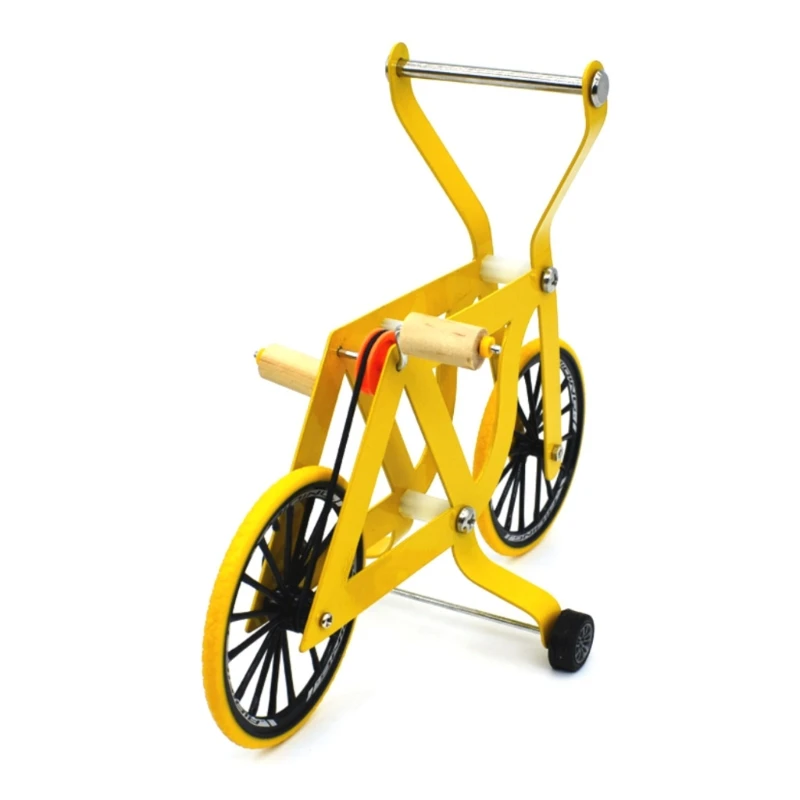 Parrot Toy Bird Toy Bird Intelligence Training Props Yellow Bicycle Toy Parrot Educational Table Top Trick Prop Toys for Parakeet Cockatoo