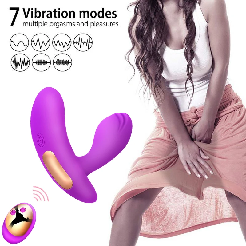 Носимые трусики бабочка фаллоимитатор вибратор для женщин G Spot Стимулятор