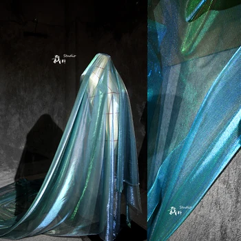 

creative laser gradient mesh soft diy costume designer fabric for patchwork bazin riche getzner tissus telas por metros