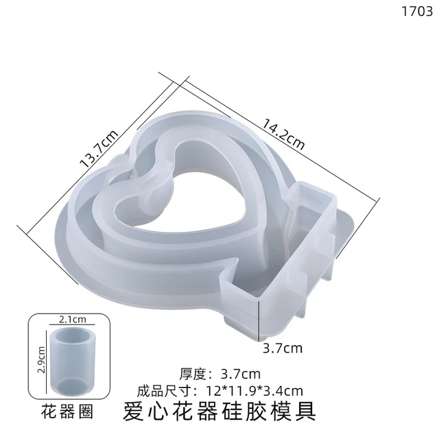 Acheter Moule hexagonal rond en forme de fleur en résine époxy, moule de  moulage en Silicone, boîte de rangement de colle cristal, moules