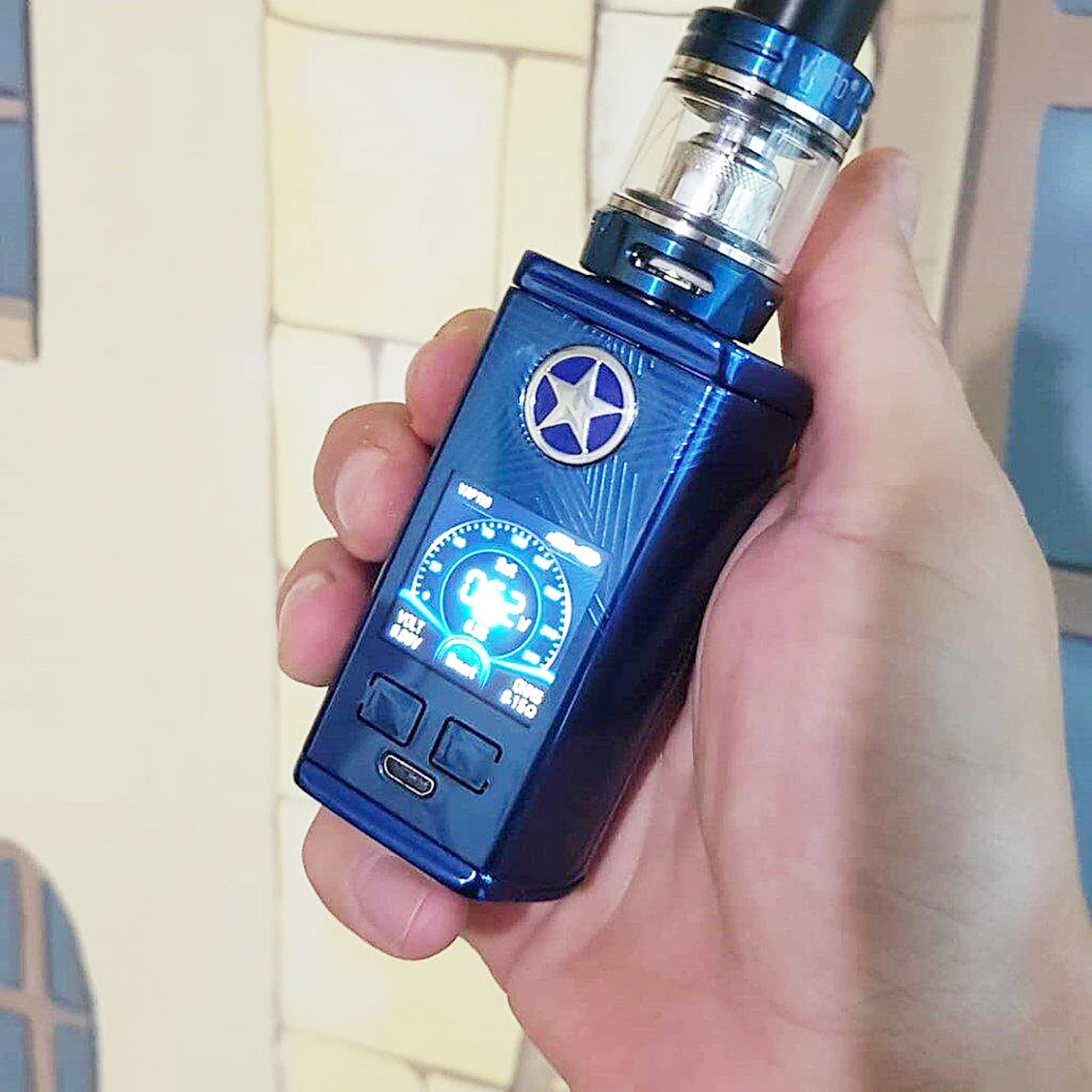 Электронная сигарета Vaptio capт Paragon Kit с атомайзером 8 мл 220 Вт испаритель без