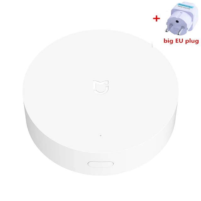 BIG EU PLUG Xiao mi jia Smart мультирежимный шлюз ZigBee wifi Bluetooth сетчатый концентратор автоматический пульт дистанционного управления с mi Home app Многофункциональный Смарт - Цвет: BIG EU PLUG