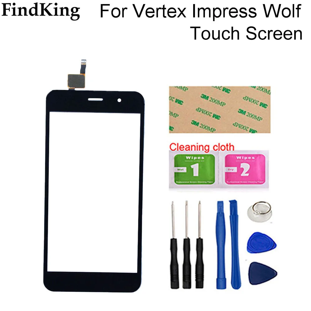 Мобильный сенсорный экран для Vertex Impress Wolf дигитайзер панель переднее стекло