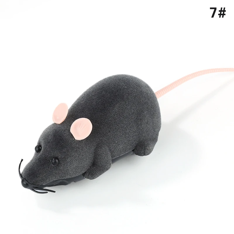 Забавная черно-белая игрушка-кошки-мышки Беспроводная RC серая игрушка-кошки-мышки мышь с ПДУ для детей игрушки Горячая - Color: A